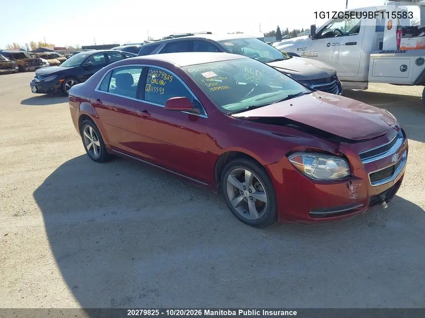 CHEVROLET MALIBU 2011, VIN 1G1ZC5EU9BF115583