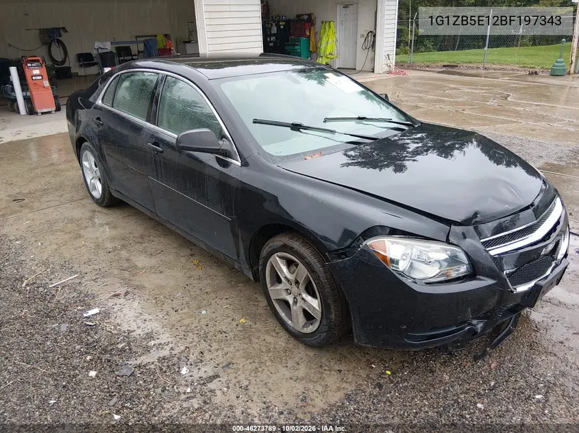 CHEVROLET MALIBU 2011, VIN 1G1ZB5E12BF197343