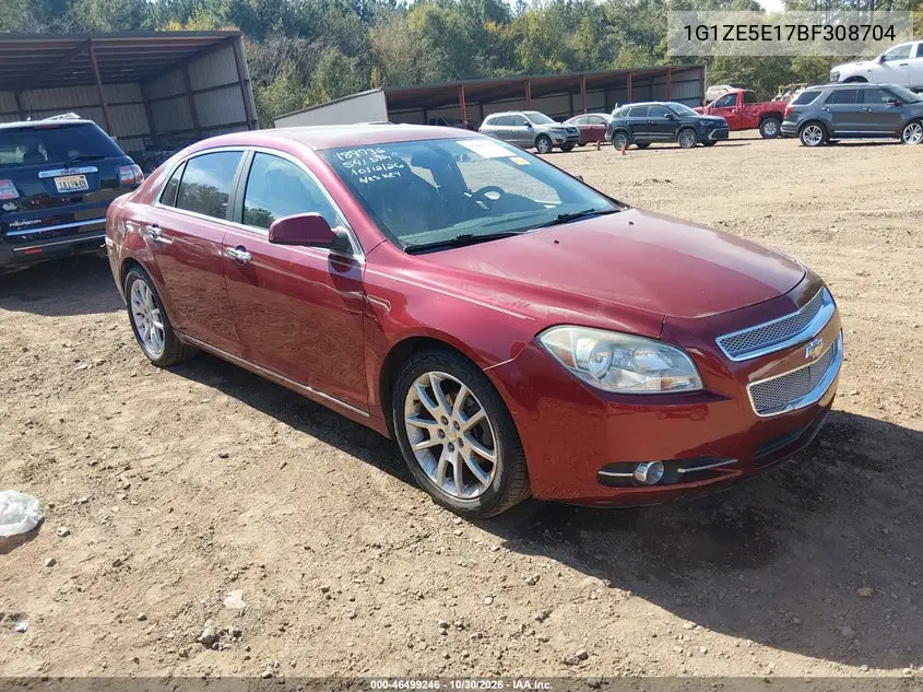 CHEVROLET MALIBU 2011, VIN 1G1ZE5E17BF308704