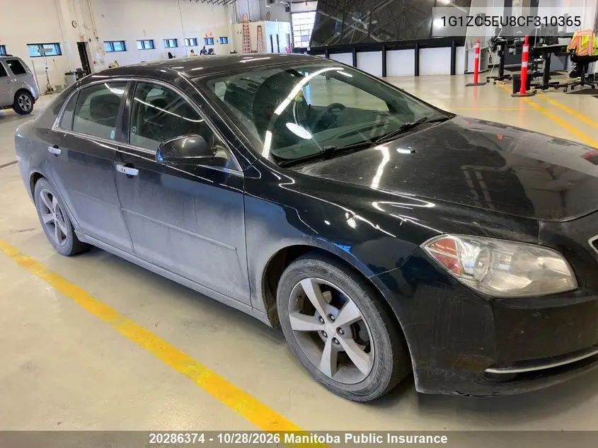 CHEVROLET MALIBU 2012, VIN 1G1ZC5EU8CF310365