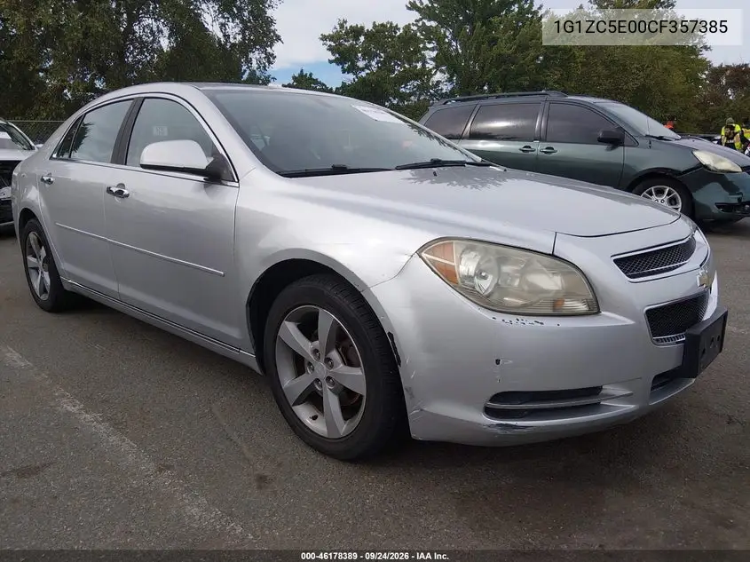 CHEVROLET MALIBU 2012, VIN 1G1ZC5E00CF357385