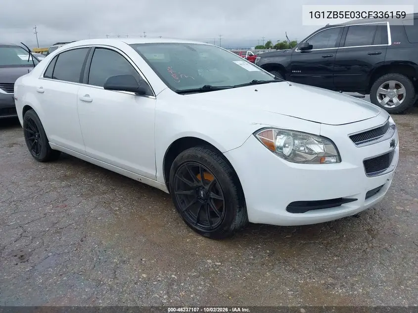CHEVROLET MALIBU 2012, VIN 1G1ZB5E03CF336159