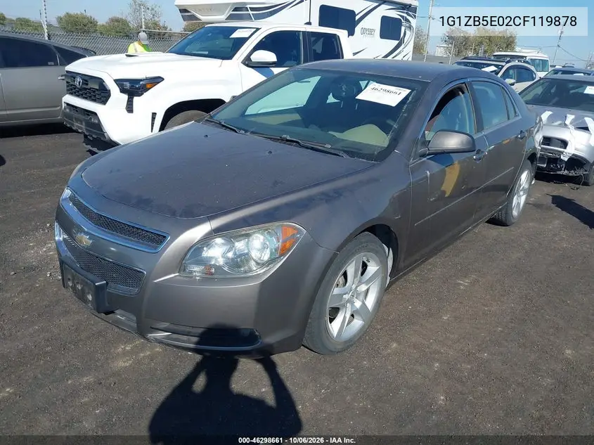 2012 CHEVROLET MALIBU VIN 1G1ZB5E02CF119878 — фото 2