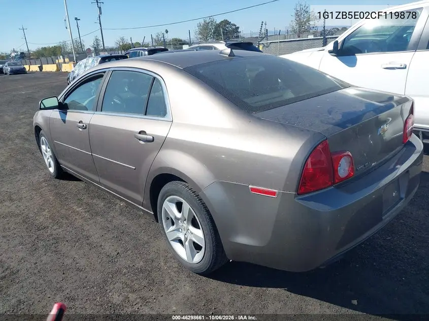 2012 CHEVROLET MALIBU VIN 1G1ZB5E02CF119878 — фото 3