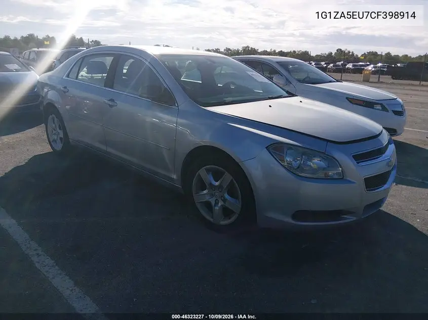 CHEVROLET MALIBU 2012, VIN 1G1ZA5EU7CF398914