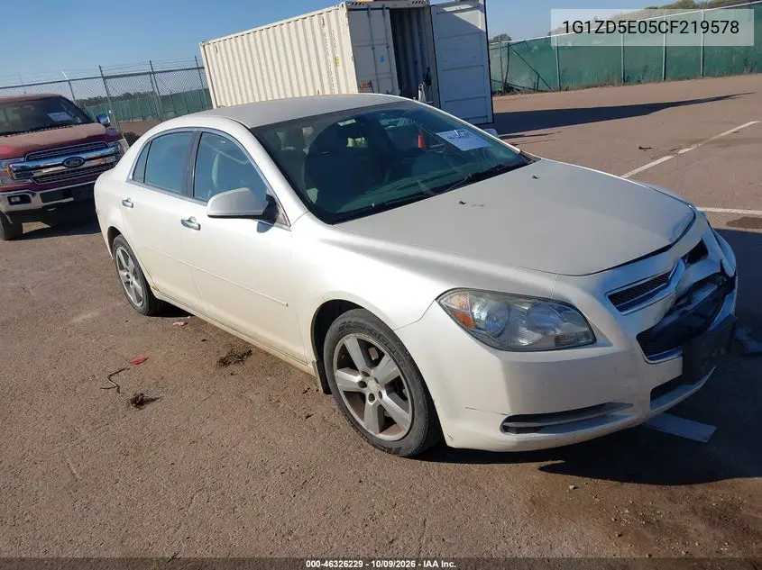 CHEVROLET MALIBU 2012, VIN 1G1ZD5E05CF219578
