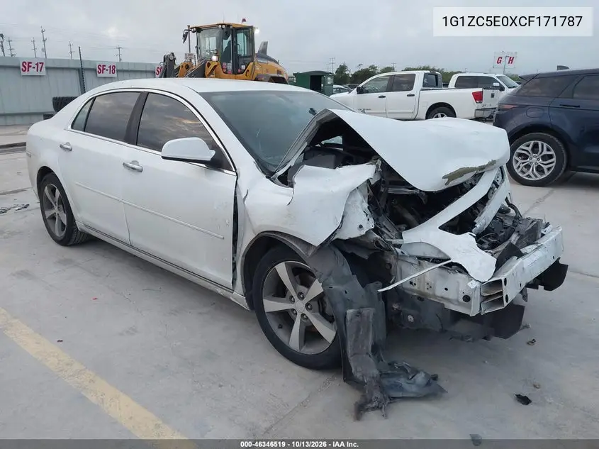 CHEVROLET MALIBU 2012, VIN 1G1ZC5E0XCF171787