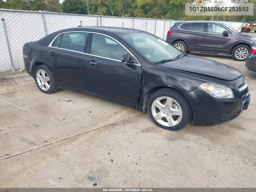 CHEVROLET MALIBU 2012, VIN 1G1ZB5E06CF253552
