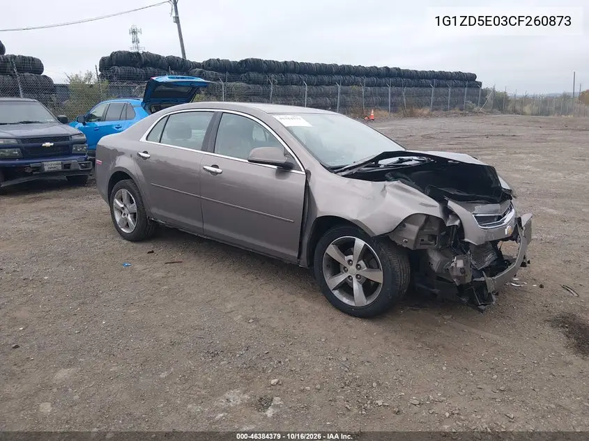 CHEVROLET MALIBU 2012, VIN 1G1ZD5E03CF260873