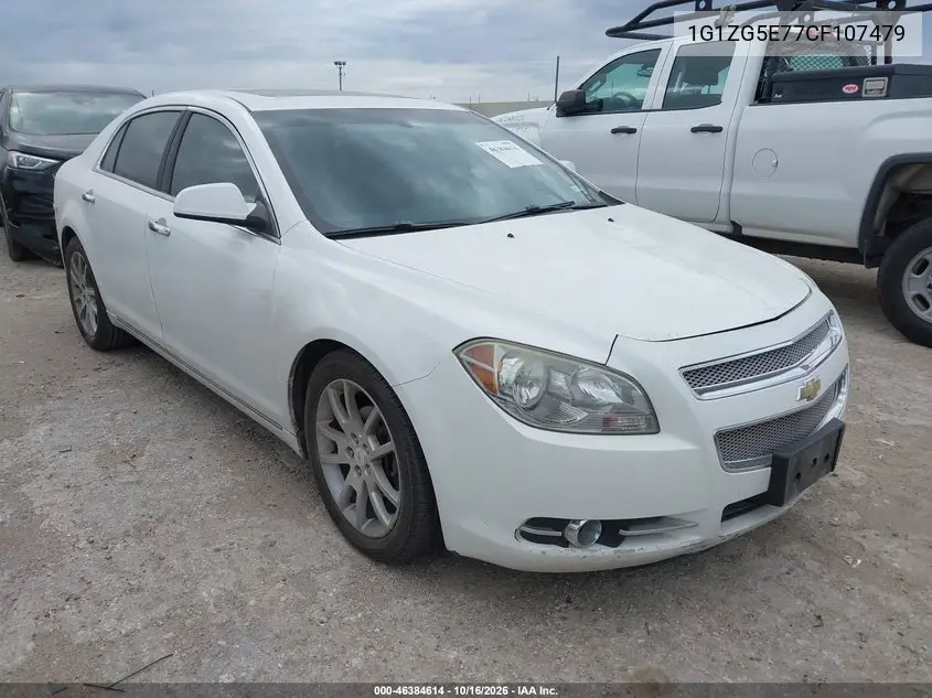 CHEVROLET MALIBU 2012, VIN 1G1ZG5E77CF107479