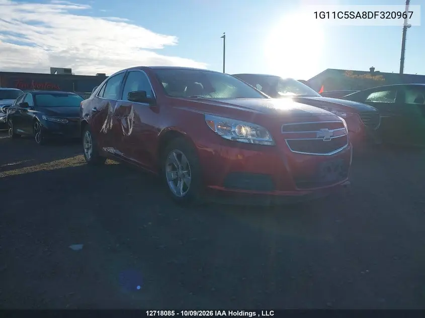 CHEVROLET MALIBU 2013, VIN 1G11C5SA8DF320967