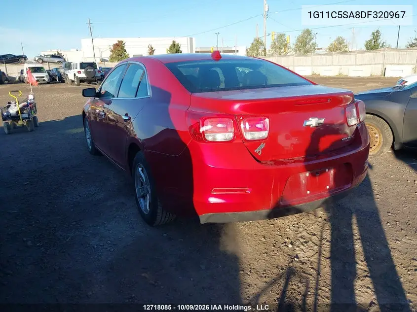 2013 CHEVROLET MALIBU VIN 1G11C5SA8DF320967 — фото 3