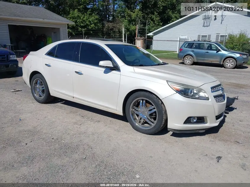 CHEVROLET MALIBU 2013, VIN 1G11H5SA2DF203225