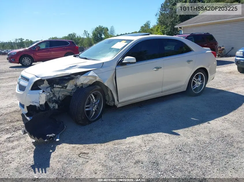2013 CHEVROLET MALIBU VIN 1G11H5SA2DF203225 — фото 2
