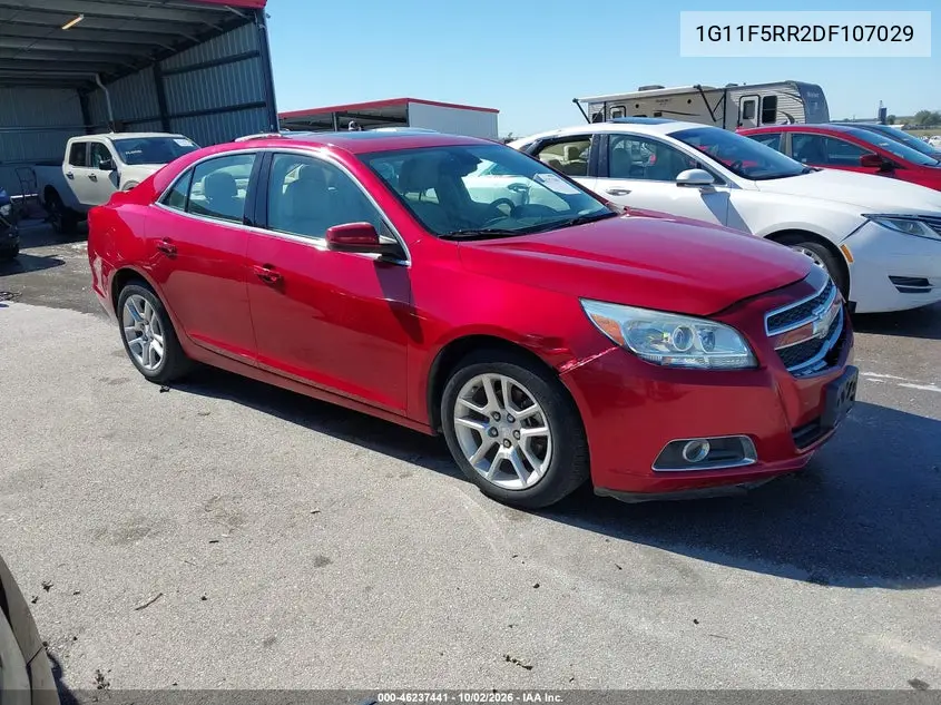 CHEVROLET MALIBU 2013, VIN 1G11F5RR2DF107029