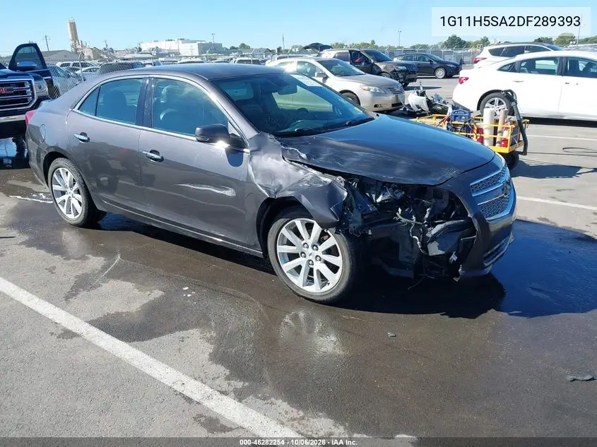CHEVROLET MALIBU 2013, VIN 1G11H5SA2DF289393