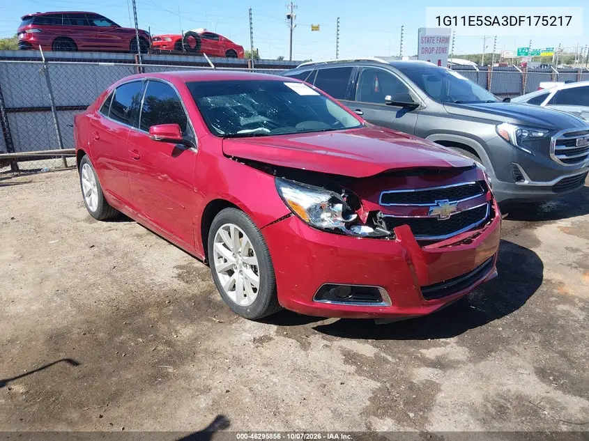CHEVROLET MALIBU 2013, VIN 1G11E5SA3DF175217