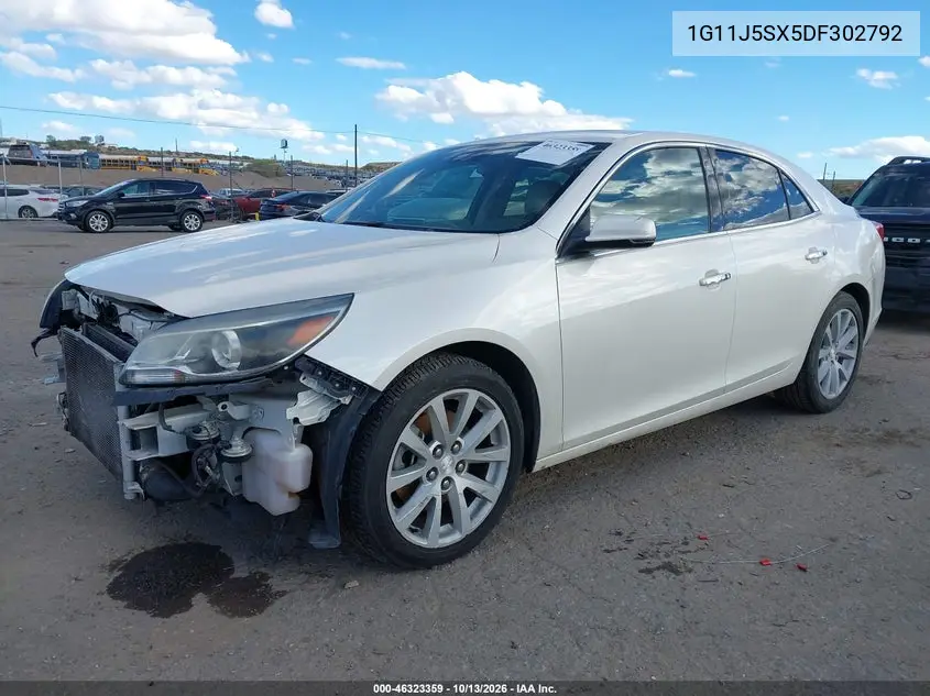 2013 CHEVROLET MALIBU VIN 1G11J5SX5DF302792 — фото 2