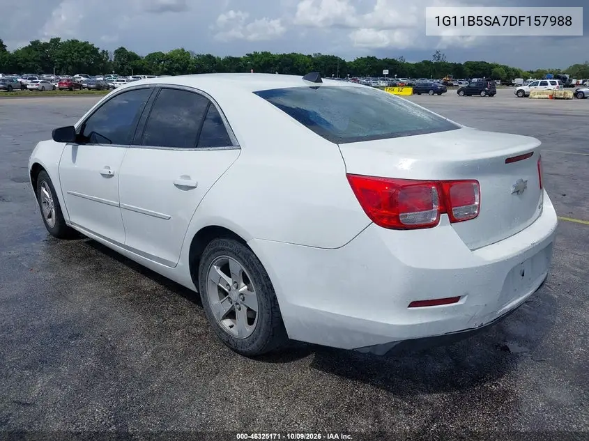 2013 CHEVROLET MALIBU VIN 1G11B5SA7DF157988 — фото 3