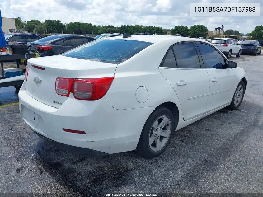2013 CHEVROLET MALIBU VIN 1G11B5SA7DF157988 — фото 4