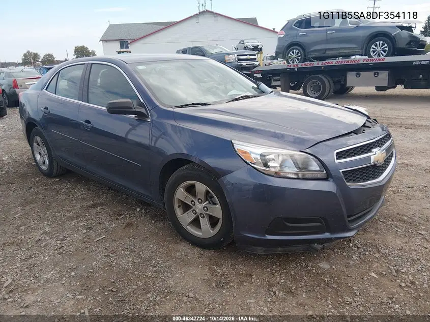 CHEVROLET MALIBU 2013, VIN 1G11B5SA8DF354118