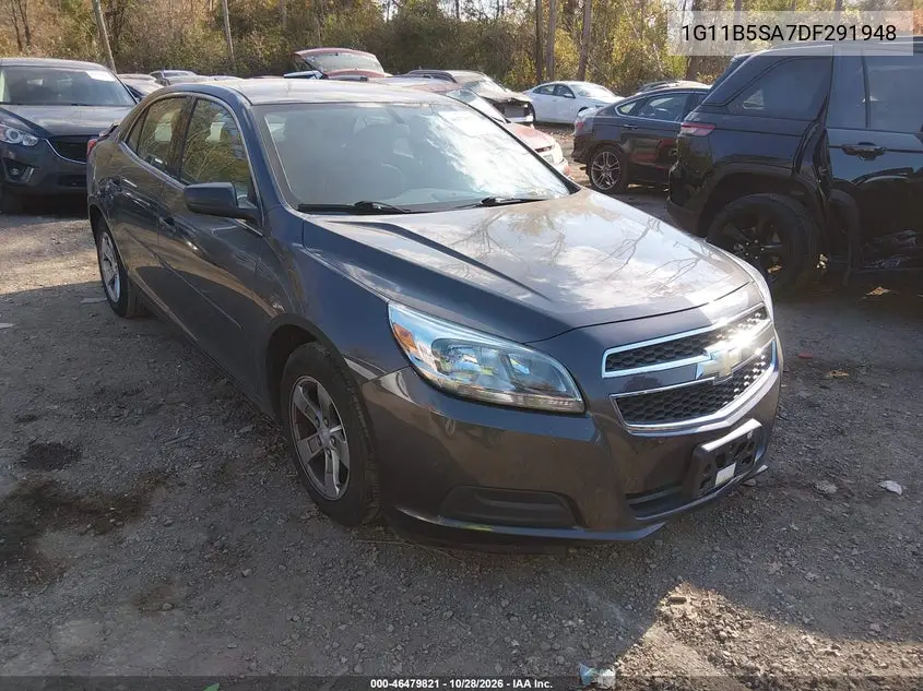 CHEVROLET MALIBU 2013, VIN 1G11B5SA7DF291948