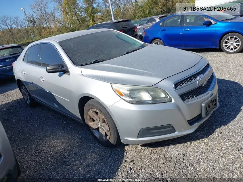 CHEVROLET MALIBU 2013, VIN 1G11B5SA2DF206465