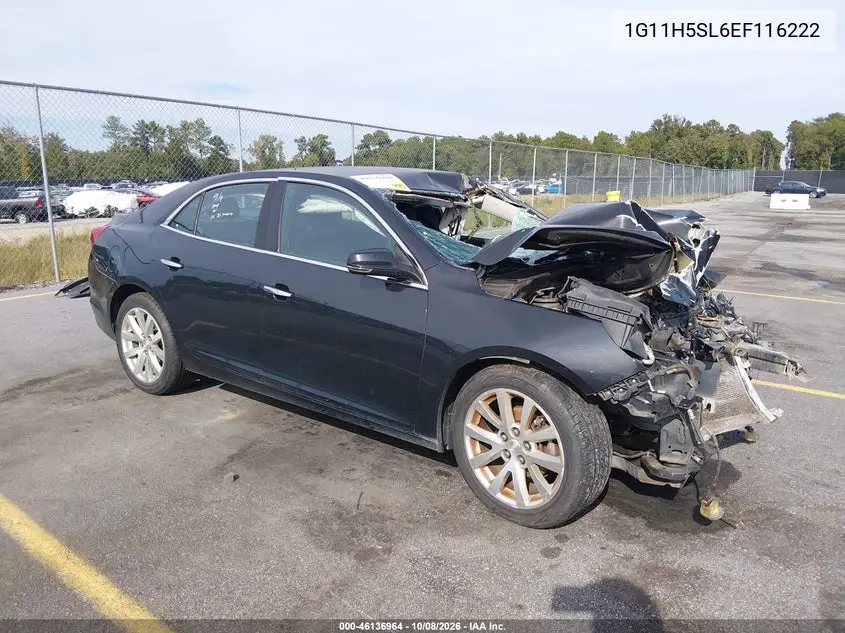 CHEVROLET MALIBU 2014, VIN 1G11H5SL6EF116222
