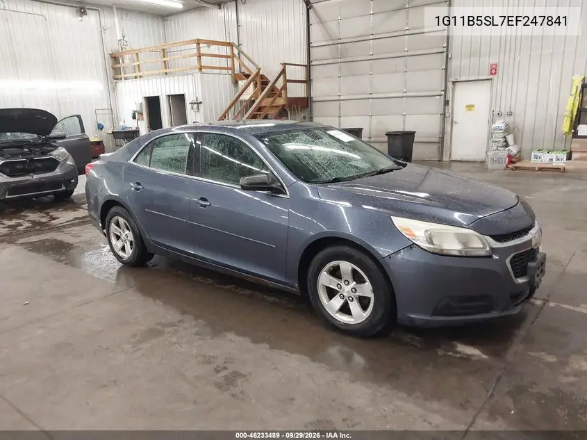 CHEVROLET MALIBU 2014, VIN 1G11B5SL7EF247841