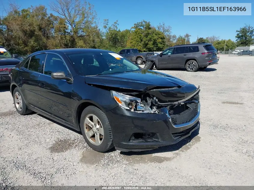 CHEVROLET MALIBU 2014, VIN 1G11B5SL1EF163966