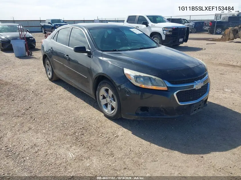 CHEVROLET MALIBU 2014, VIN 1G11B5SLXEF153484