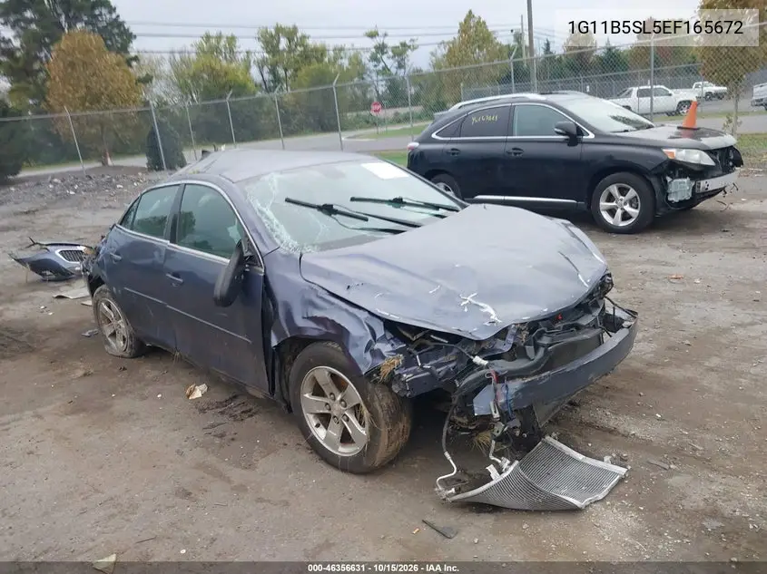 CHEVROLET MALIBU 2014, VIN 1G11B5SL5EF165672