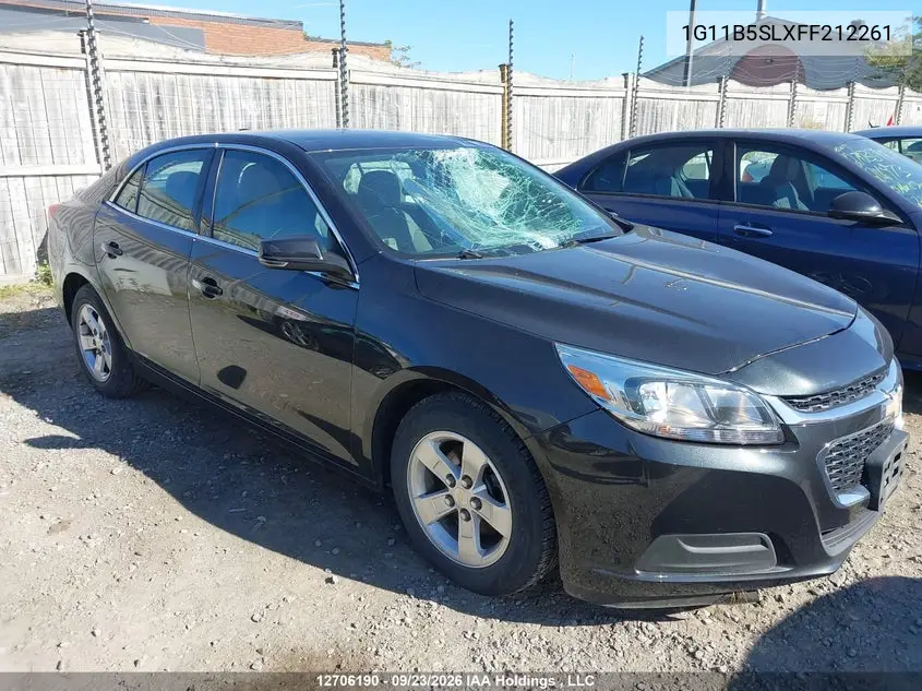2015 CHEVROLET MALIBU VIN 1G11B5SLXFF212261 — фото 13