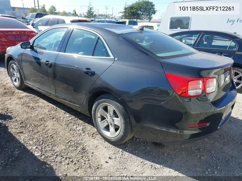 2015 CHEVROLET MALIBU VIN 1G11B5SLXFF212261 — фото 3