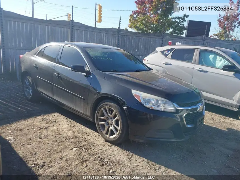 CHEVROLET MALIBU 2015, VIN 1G11C5SL2FF326834