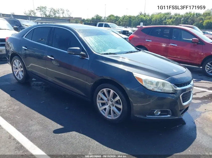 CHEVROLET MALIBU 2015, VIN 1G11F5SL3FF171959
