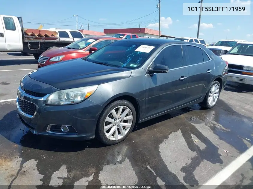 2015 CHEVROLET MALIBU VIN 1G11F5SL3FF171959 — фото 2