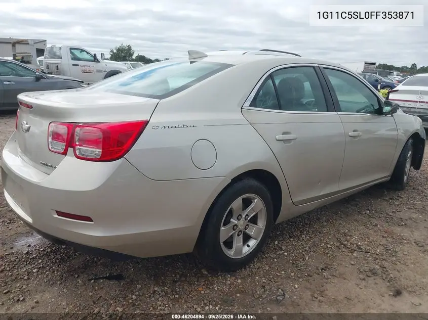 2015 CHEVROLET MALIBU VIN 1G11C5SL0FF353871 — фото 4