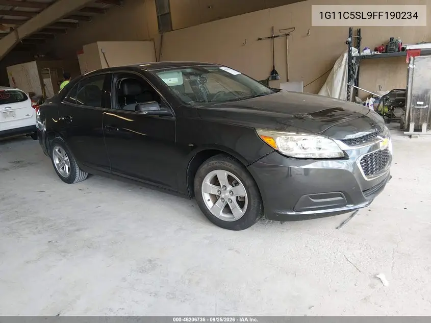 CHEVROLET MALIBU 2015, VIN 1G11C5SL9FF190234