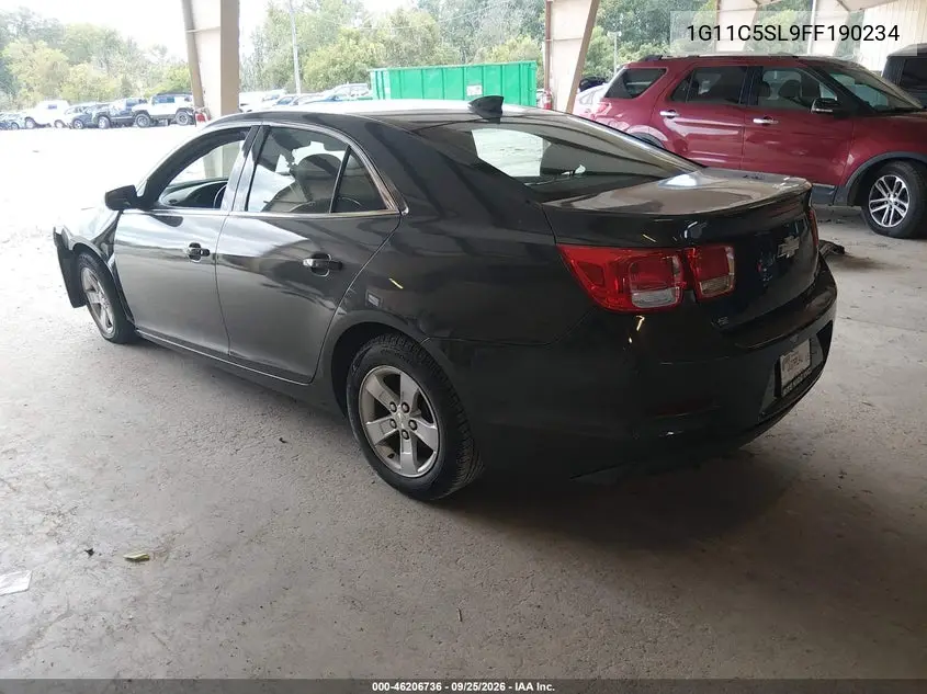 2015 CHEVROLET MALIBU VIN 1G11C5SL9FF190234 — фото 3