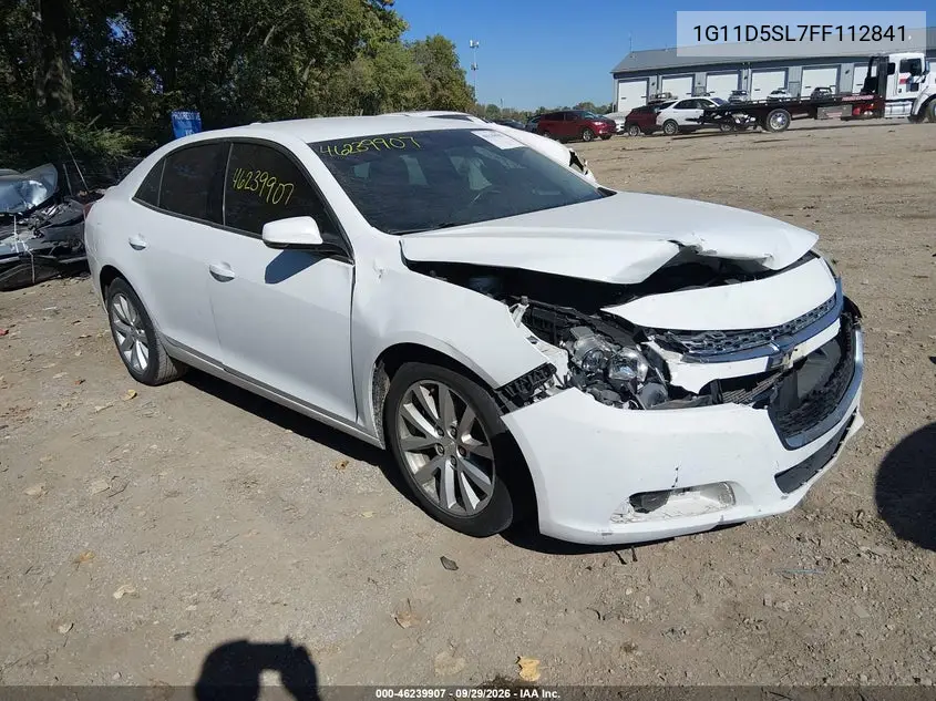 CHEVROLET MALIBU 2015, VIN 1G11D5SL7FF112841