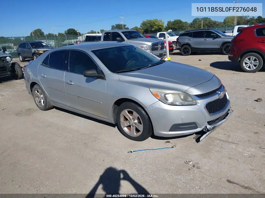 CHEVROLET MALIBU 2015, VIN 1G11B5SL0FF276048