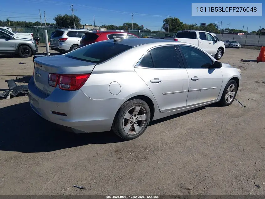 2015 CHEVROLET MALIBU VIN 1G11B5SL0FF276048 — фото 4