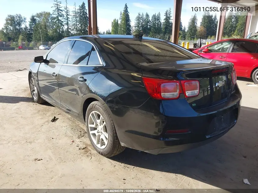 2015 CHEVROLET MALIBU VIN 1G11C5SL6FF316890 — фото 3