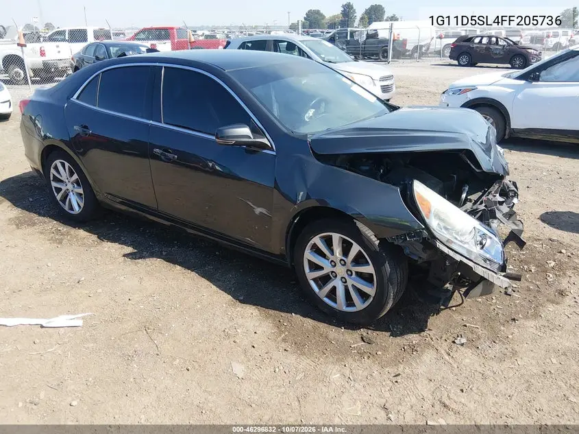 CHEVROLET MALIBU 2015, VIN 1G11D5SL4FF205736
