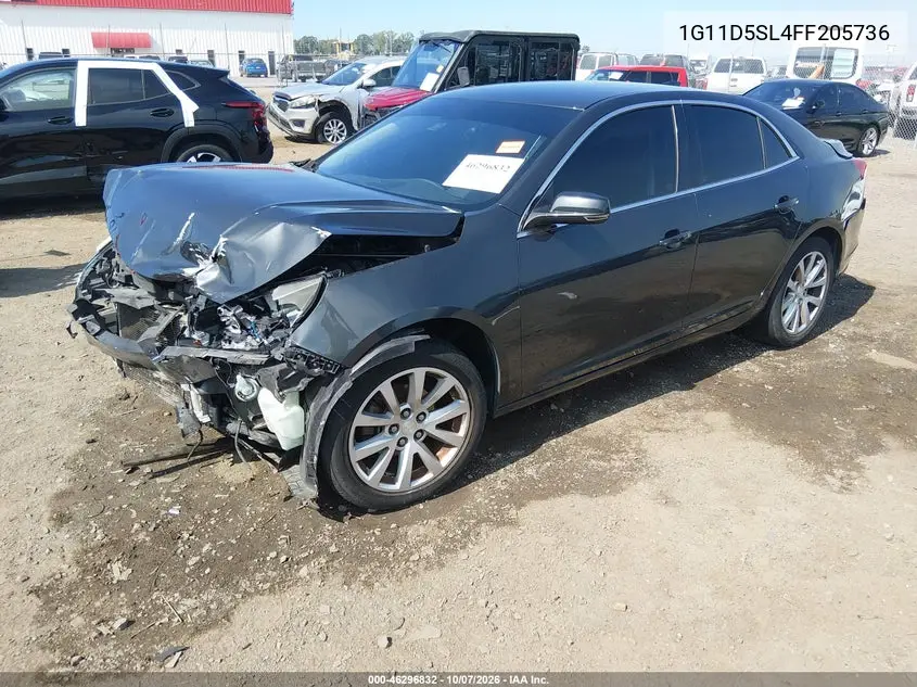 2015 CHEVROLET MALIBU VIN 1G11D5SL4FF205736 — фото 2