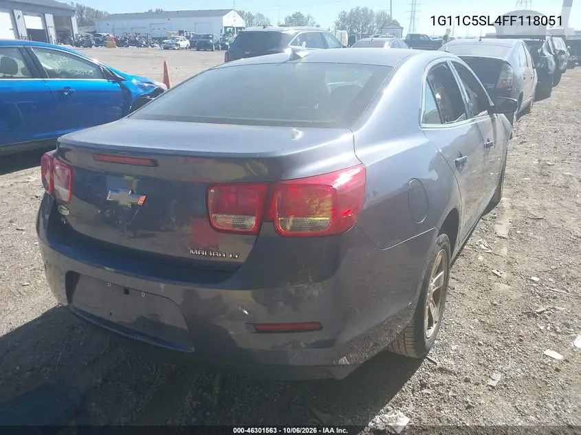 2015 CHEVROLET MALIBU VIN 1G11C5SL4FF118051 — фото 4