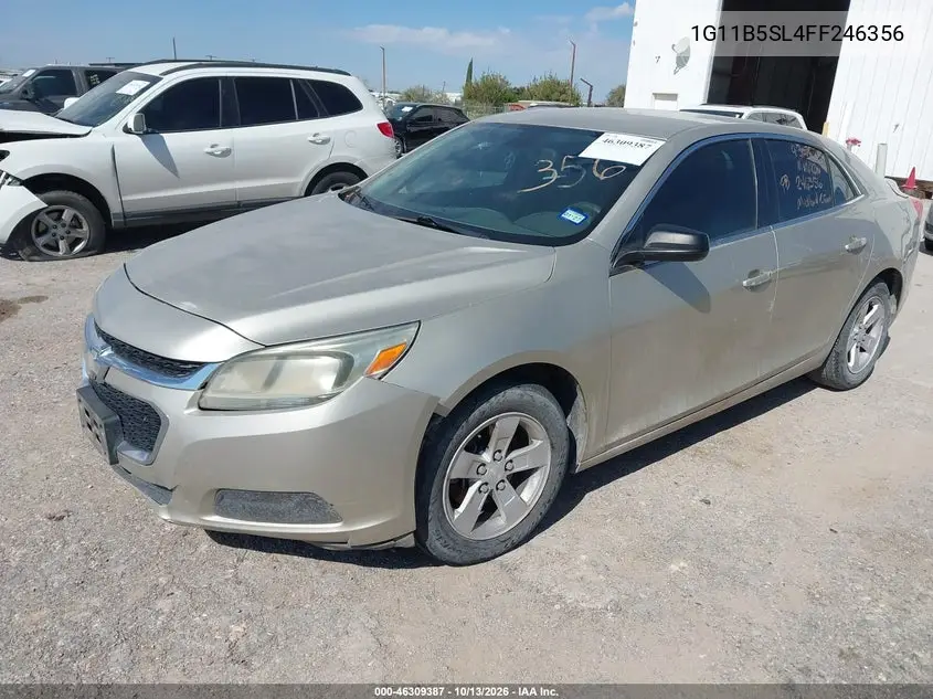 2015 CHEVROLET MALIBU VIN 1G11B5SL4FF246356 — фото 2