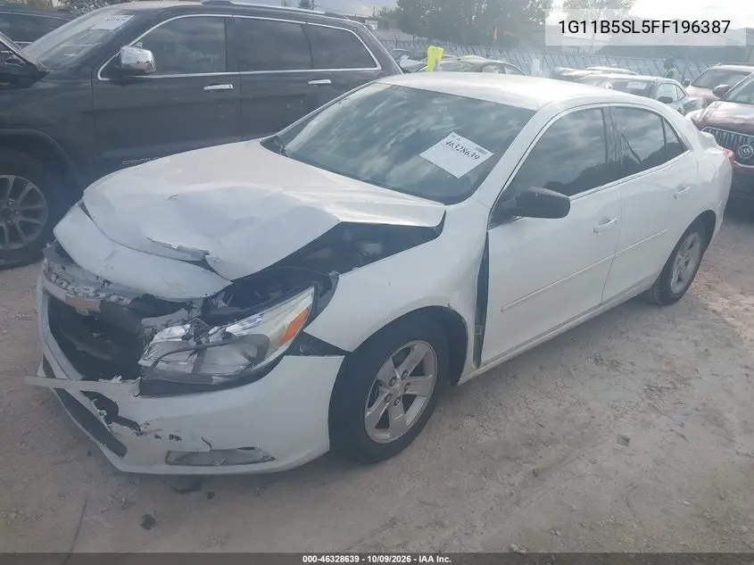 2015 CHEVROLET MALIBU VIN 1G11B5SL5FF196387 — фото 2