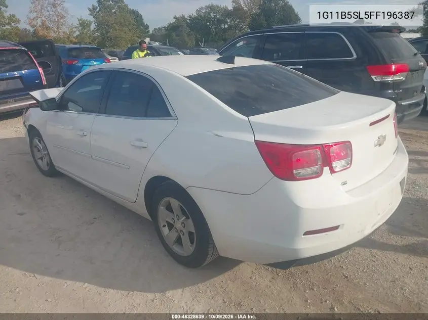 2015 CHEVROLET MALIBU VIN 1G11B5SL5FF196387 — фото 3